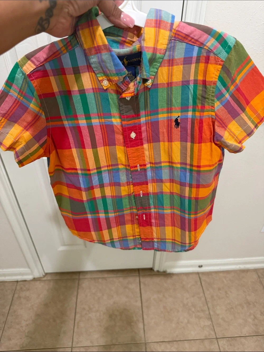 Ralph Lauren Kids Multicolor Plaid Button-Down Shirt - Red, Yellow, Green, Blue